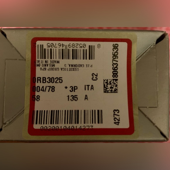 Pre-loved Ray-Ban RB3025 Aviator Gradient Polarized Large Glasses 👓 with case - Picture 6 of 14